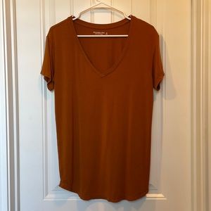 Abercrombie & Fitch Soft Drapey V-Neck, Small